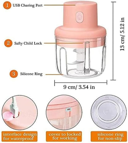 Charging chopper for kitchen 